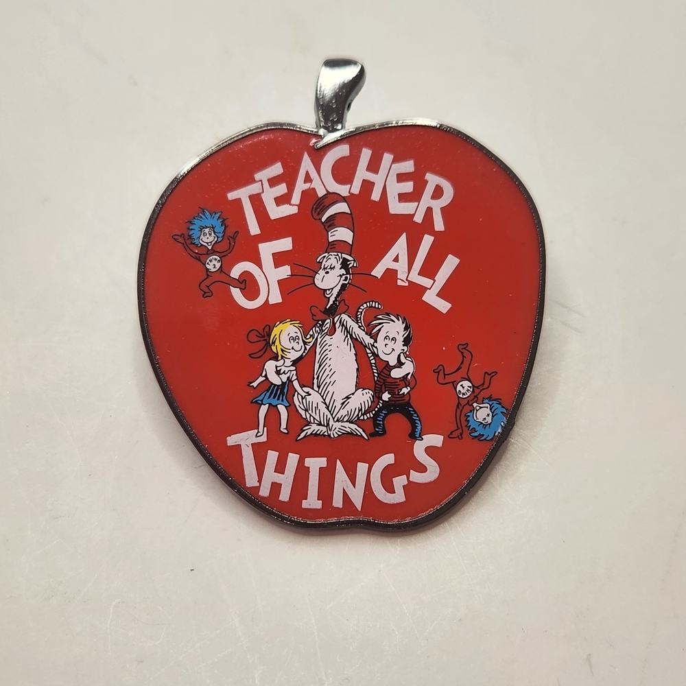 Teacher of All Things Apple Brooch – Dr. Seuss Cat in the Hat Universal Studios
